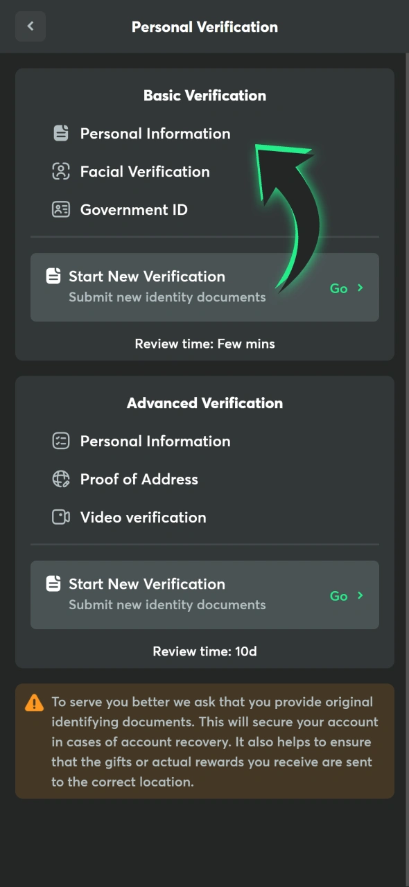 Insert data to your BC Game profile to get affiliate earnings.