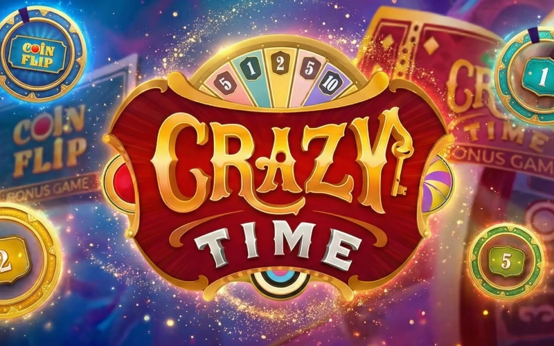 Spin the giant wheel for a chance at four legendary bonus rounds in the Crazy Time game show on BC Game.