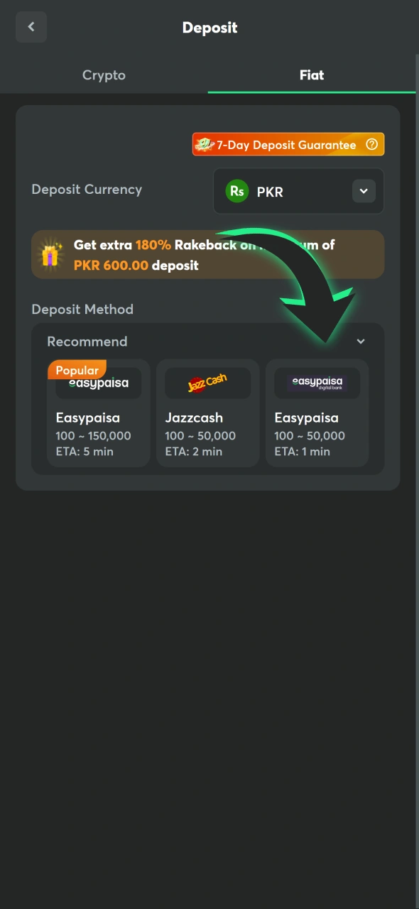 Make your fisrt BC Game deposit to get registration welcome bonus.