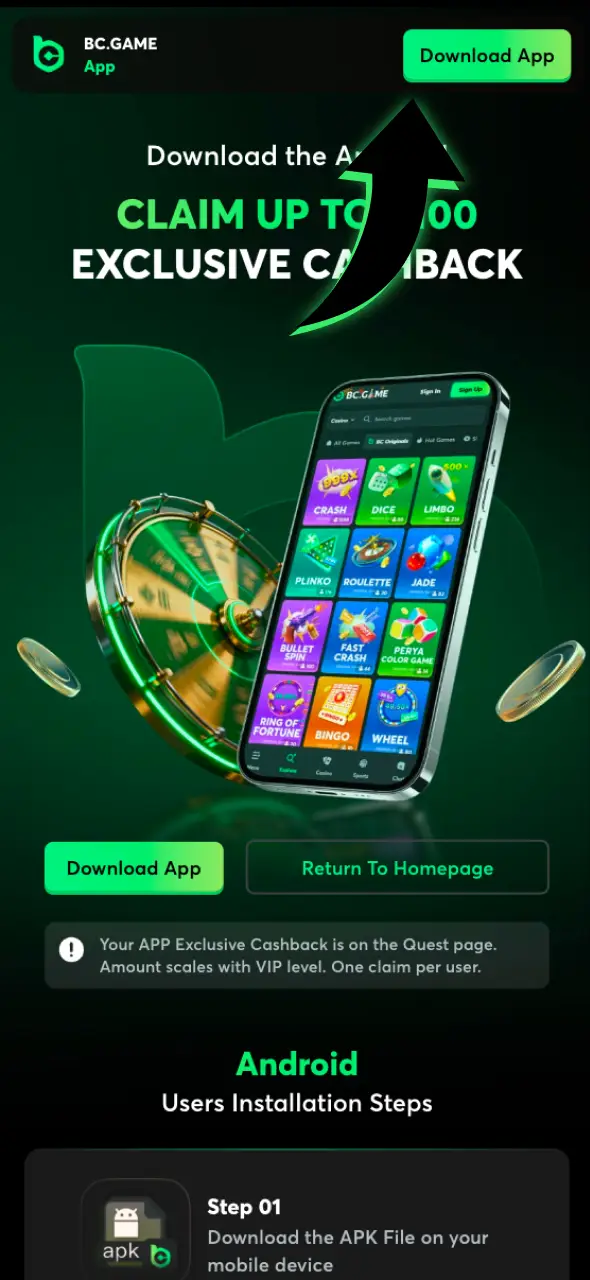 Download for your device to start mobile BC Game Esports wagering.